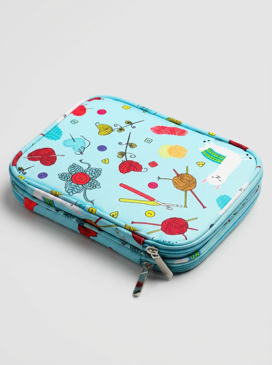 Sac à tricot double compartiment spécial aiguilles circulaires - Vue 15 - Sac à tricot