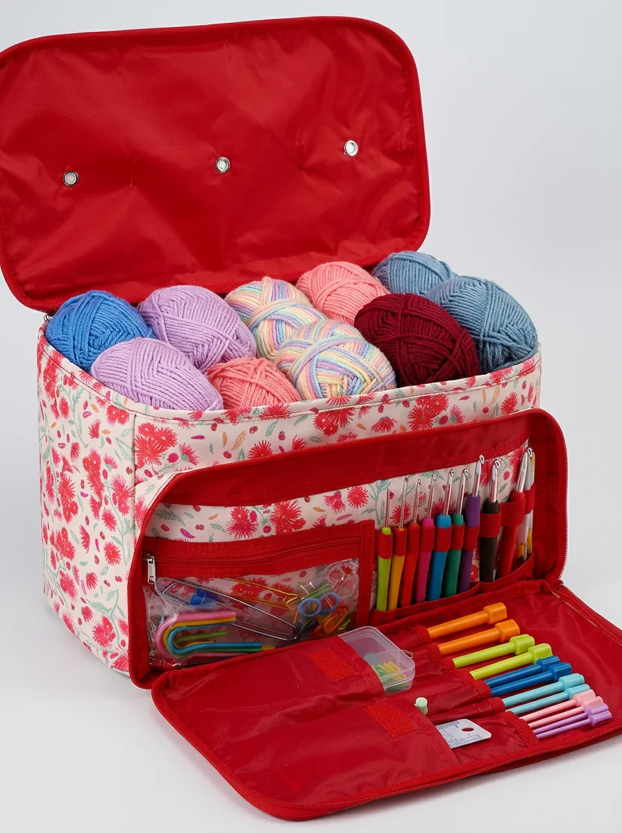 Sac à tricot imperméable grande capacité rangement couture - Vue 5 - Sac à tricot