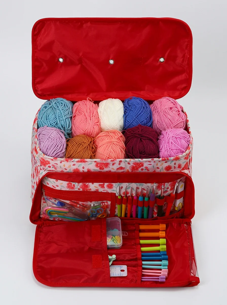 Sac à tricot imperméable grande capacité rangement couture - Vue 6 - Sac à tricot