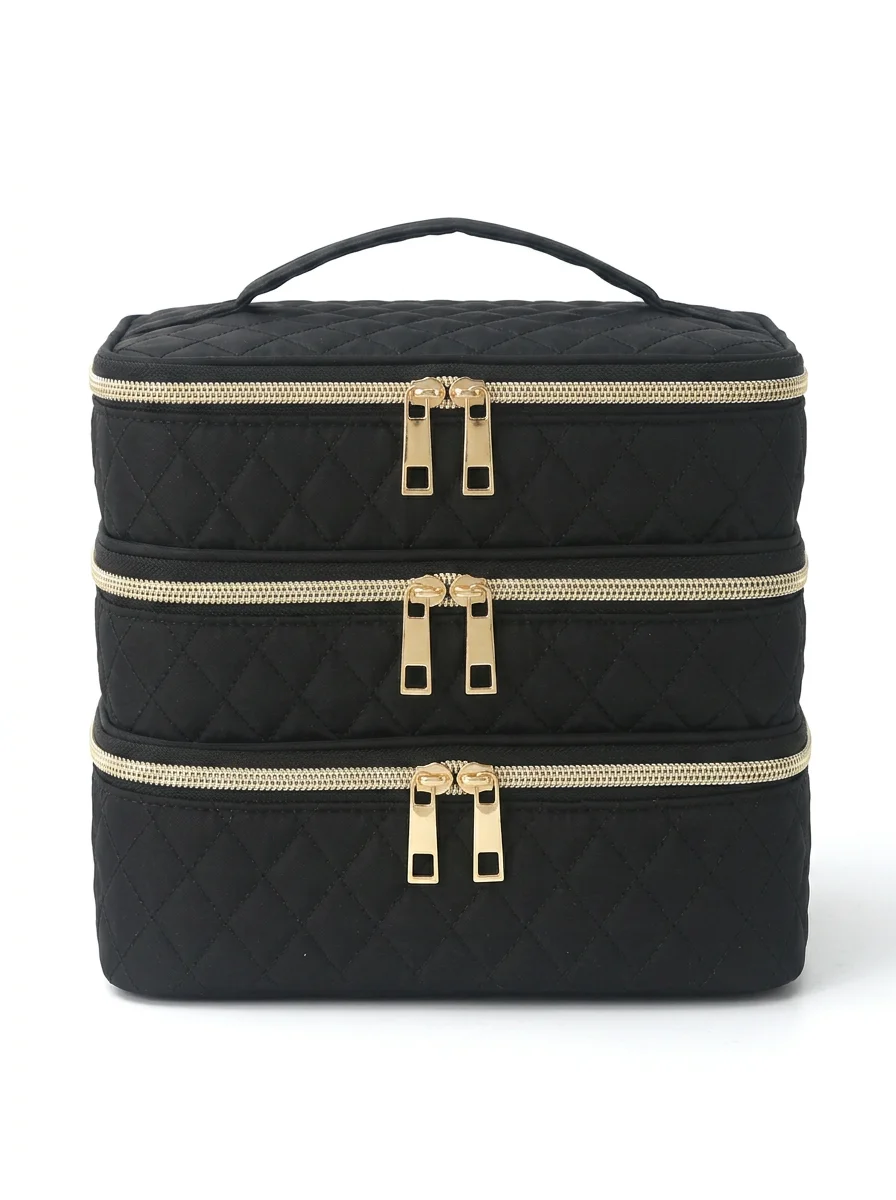 Sac à tricot matelassé multicouche organisation voyage - Vue 1 - Sac à tricot