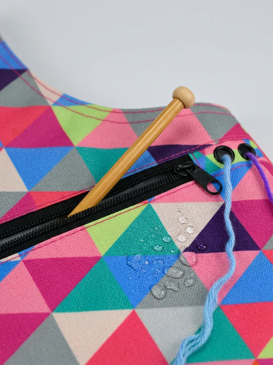 Sac à tricot nylon compact femme moderne - Vue 7 - Sac à tricot