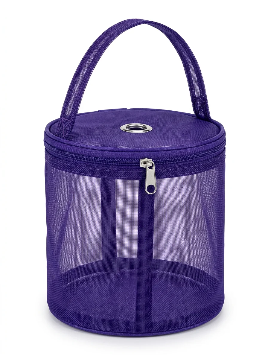 Sac à tricot nylon filet organisateur pelotes - Vue 1 - Sac à tricot