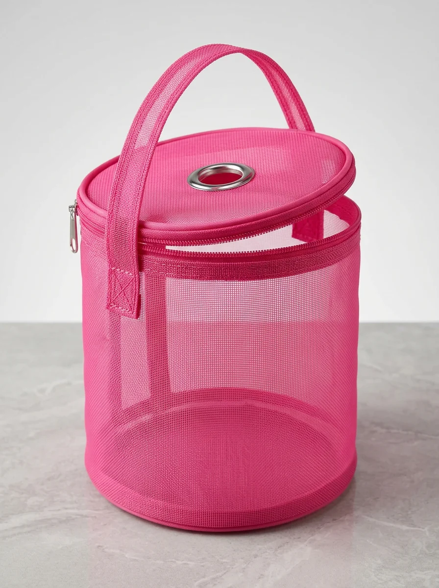 Sac à tricot nylon filet organisateur pelotes - Vue 2 - Sac à tricot