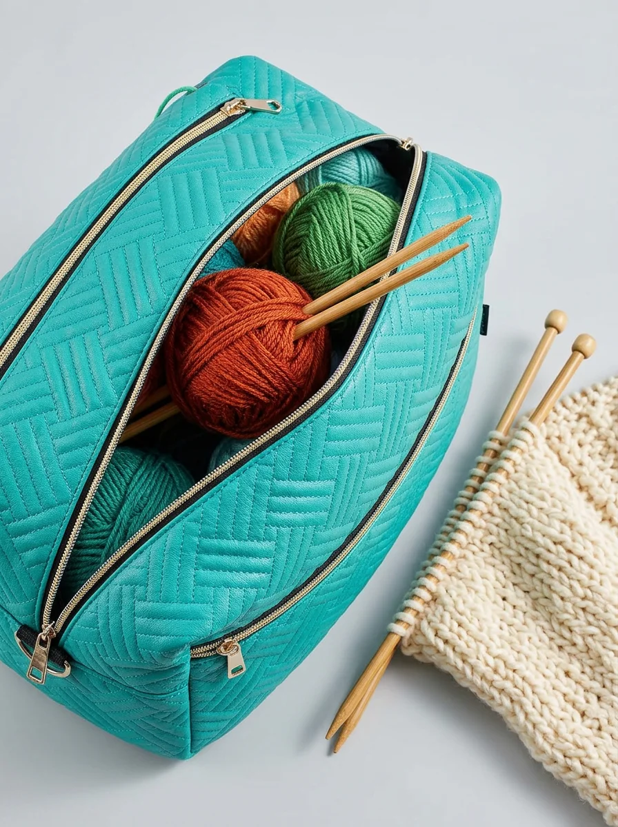 Sac à tricot résistant quotidien bandoulière - Vue 11 - Sac à tricot