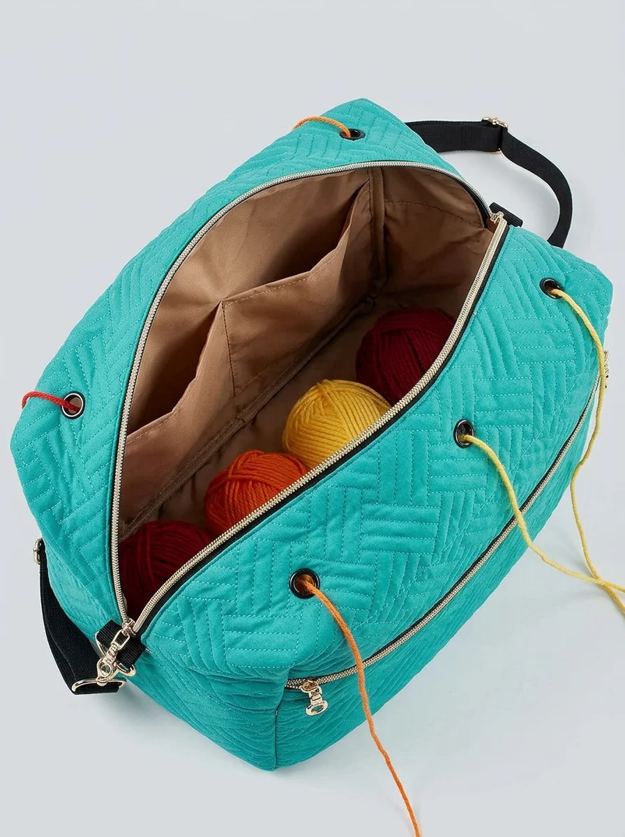 Sac à tricot résistant quotidien bandoulière - Vue 3 - Sac à tricot