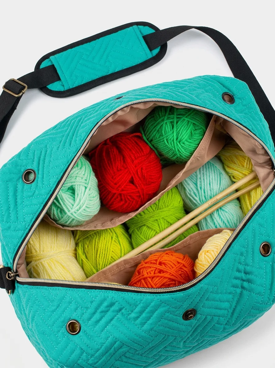 Sac à tricot résistant quotidien bandoulière - Vue 7 - Sac à tricot