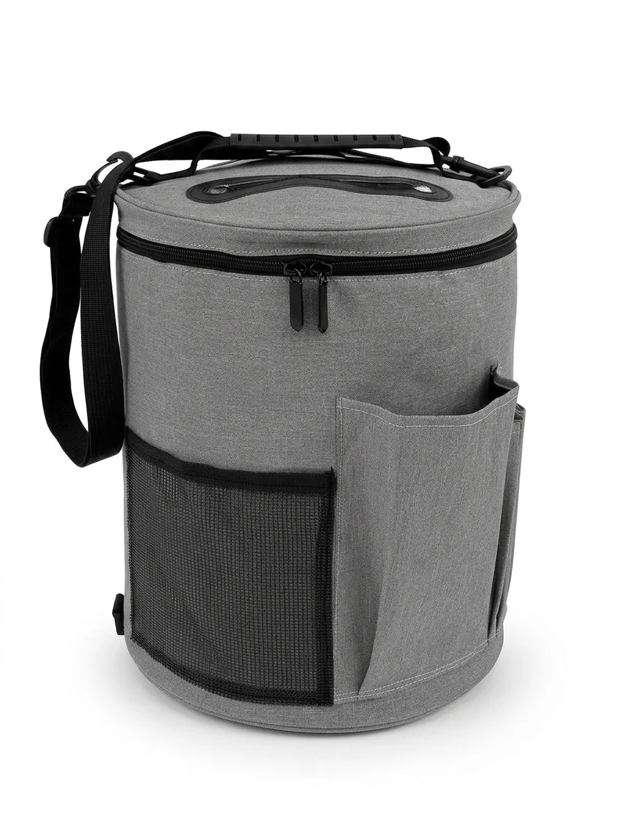 Sac à tricot toile grande capacité bandoulière pratique - Vue 1 - Sac à tricot