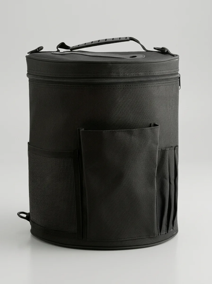 Sac à tricot toile grande capacité bandoulière pratique - Vue 12 - Sac à tricot