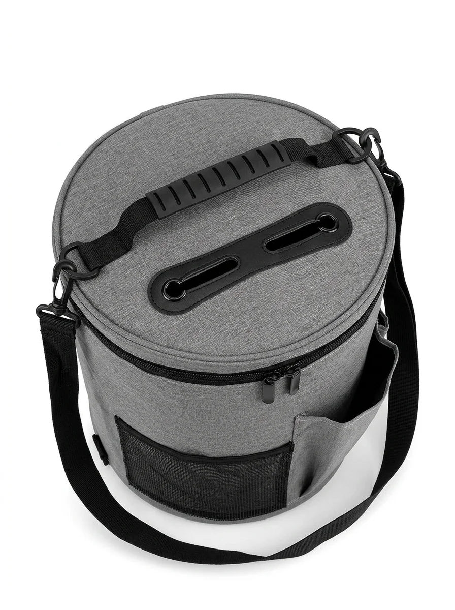 Sac à tricot toile grande capacité bandoulière pratique - Vue 2 - Sac à tricot