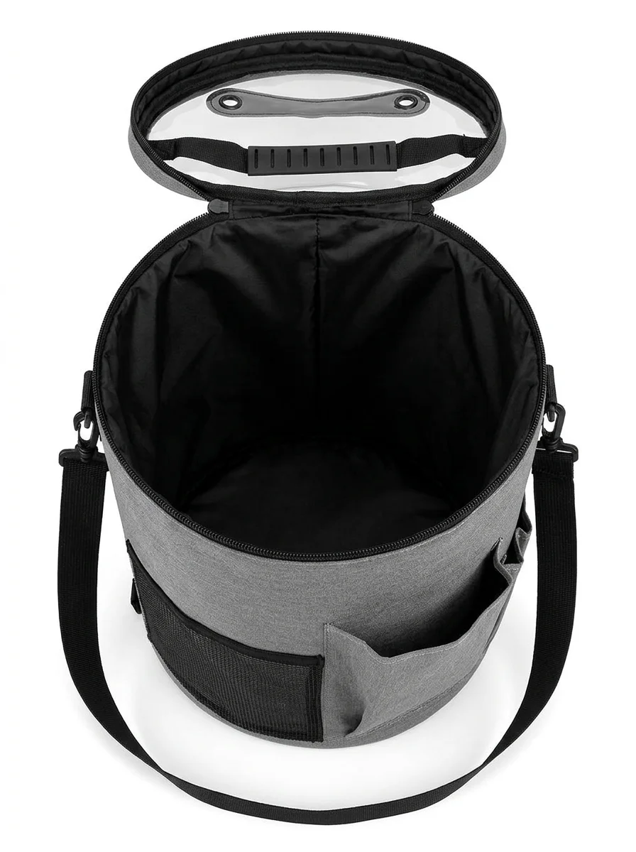 Sac à tricot toile grande capacité bandoulière pratique - Vue 4 - Sac à tricot