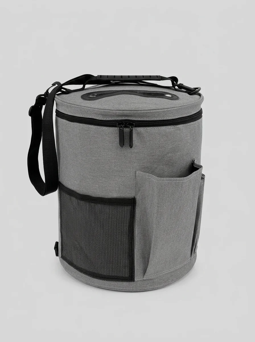 Sac à tricot toile grande capacité bandoulière pratique - Vue 5 - Sac à tricot