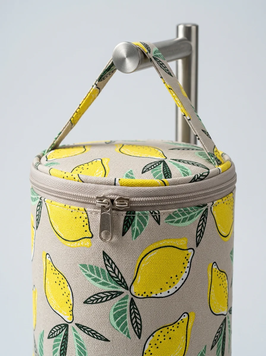 Sac à tricot toile imperméable compact nomade débutant - Vue 10 - Sac à tricot