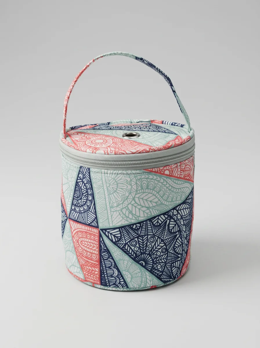Sac à tricot toile imperméable compact nomade débutant - Vue 14 - Sac à tricot