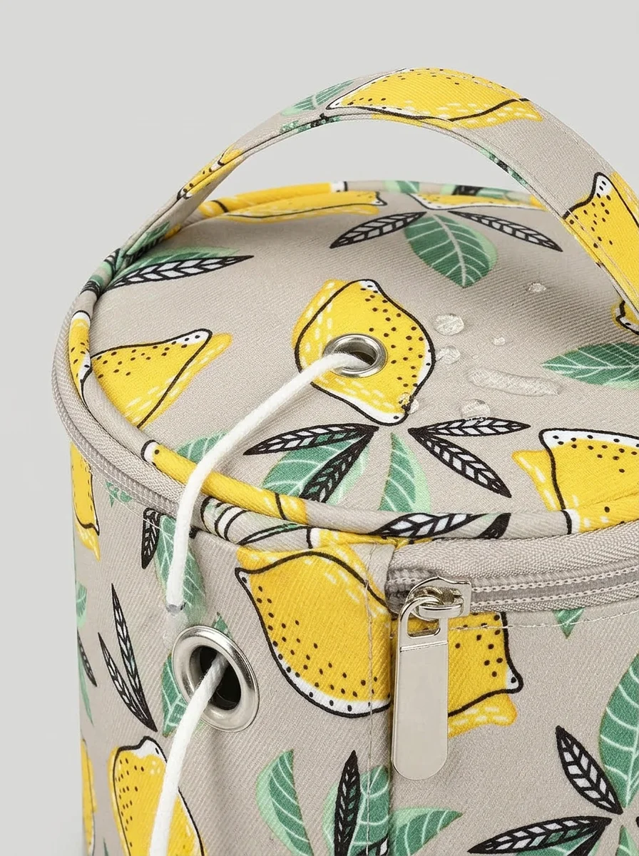 Sac à tricot toile imperméable compact nomade débutant - Vue 7 - Sac à tricot
