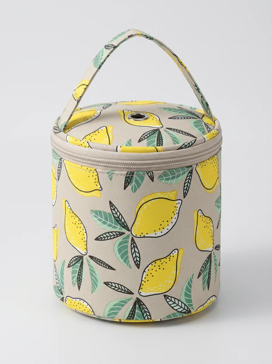 Sac à tricot toile imperméable compact nomade débutant - Vue 8 - Sac à tricot